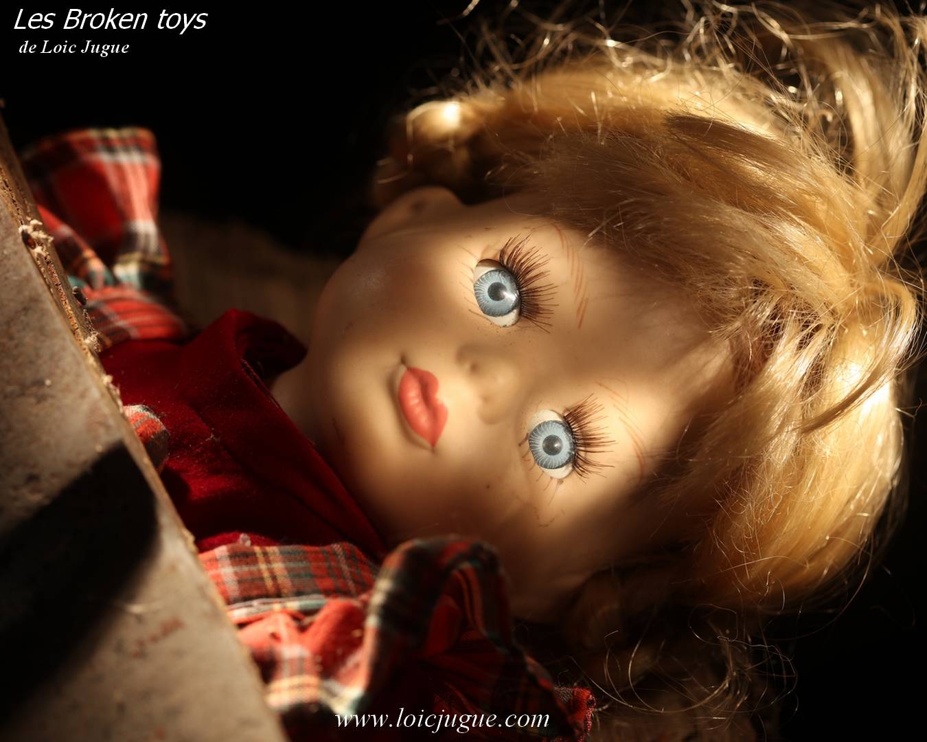 Les broken toys de Loïc Jugue:  La poupée et la hache (détail)