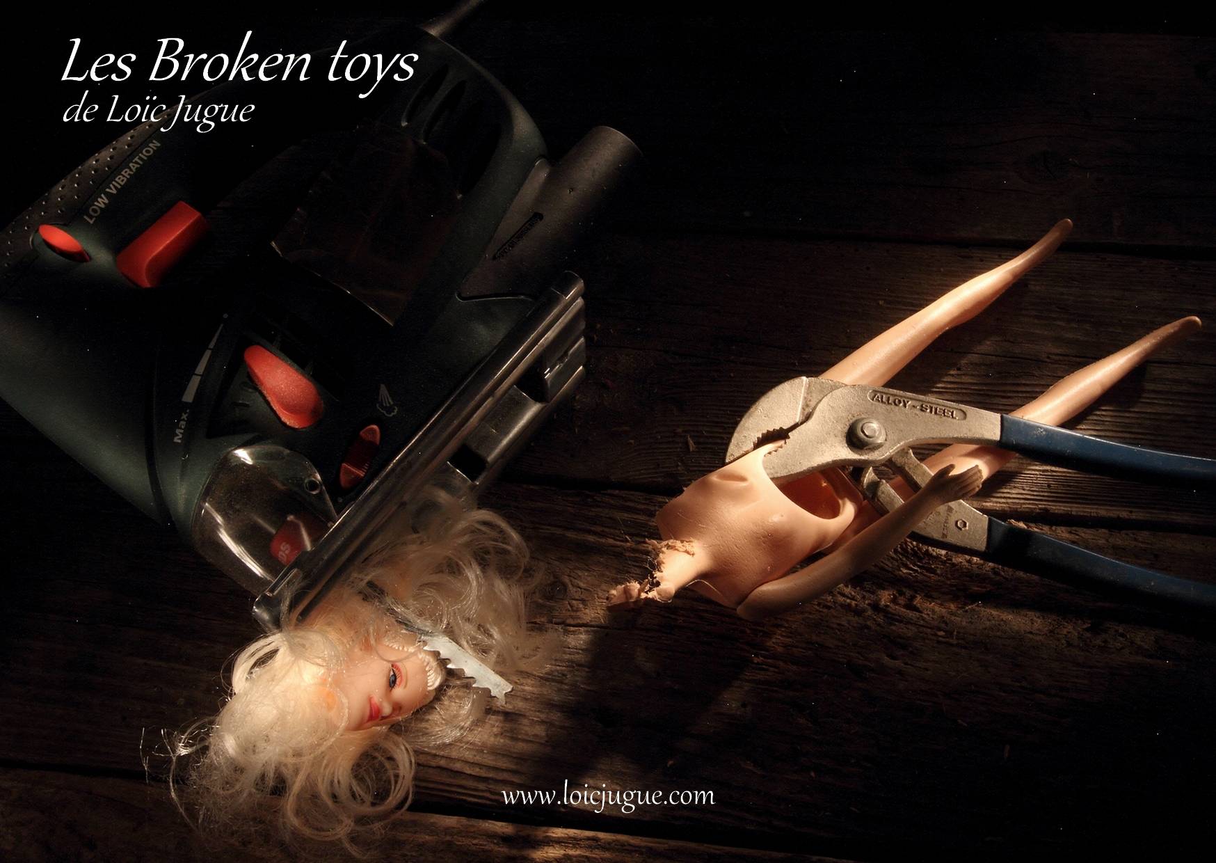 Les broken toys de Loïc Jugue: La poupée et la scie sauteuse